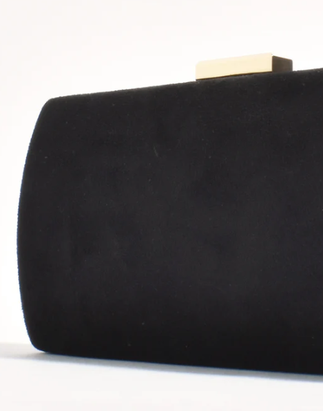 Clea Faux Suede Structured Clutch (AVD1746)