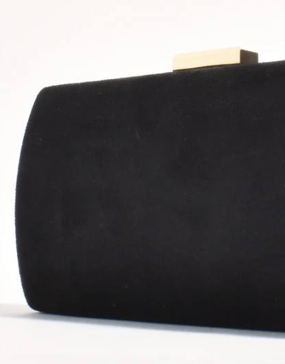 Clea Faux Suede Structured Clutch (AVD1746)