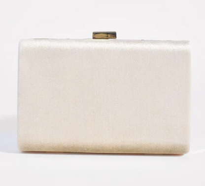 Marjorie Plait Velvet Structured Clutch (AVD1748)