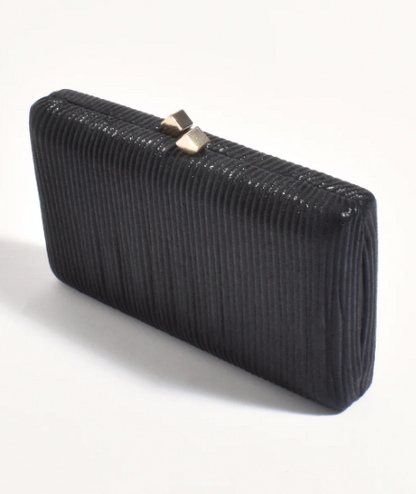Molten Clasp Metallic Structured Clutch (AVD1741)