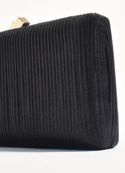 Molten Clasp Metallic Structured Clutch (AVD1741)