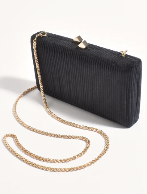 Molten Clasp Metallic Structured Clutch (AVD1741)