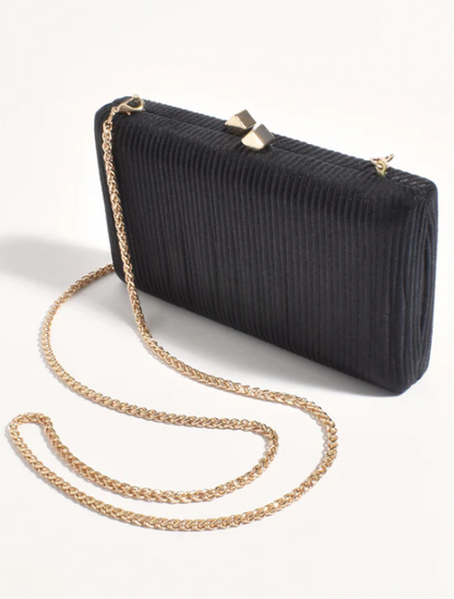 Molten Clasp Metallic Structured Clutch (AVD1741)