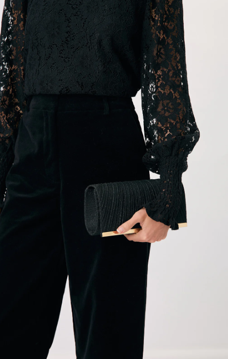 Linnie Pleat Fold Over Clutch (AVD1761)