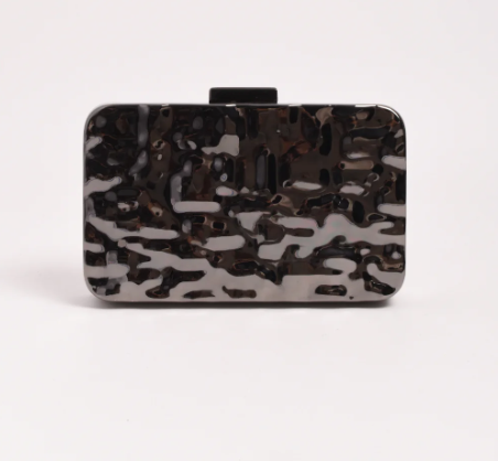 Heidi Textured Metal Structured Clutch (AVD1756)