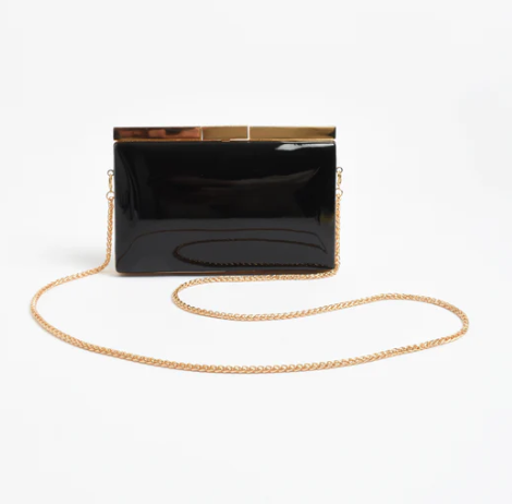 Simona Gloss Structured Clutch (AVD1749)