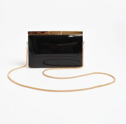 Simona Gloss Structured Clutch (AVD1749)