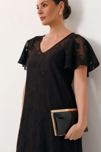 Simona Gloss Structured Clutch (AVD1749)