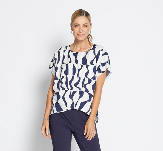Pleat Hem Tee (Trapeze)