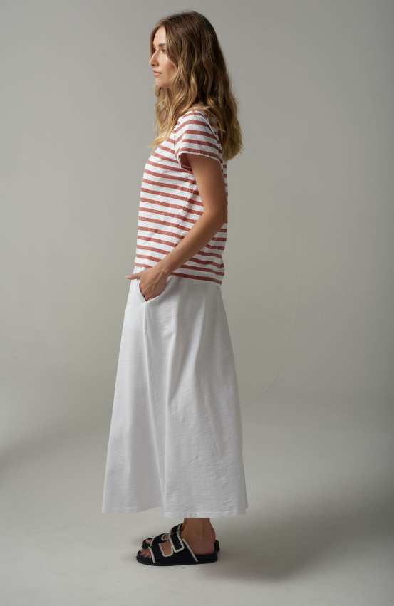 Basic Crew Neck Stripe Tee (C1378-26-S25)