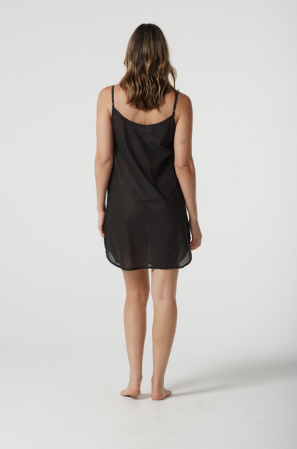 Cotton Slip With Shaped Hem  (C6060)