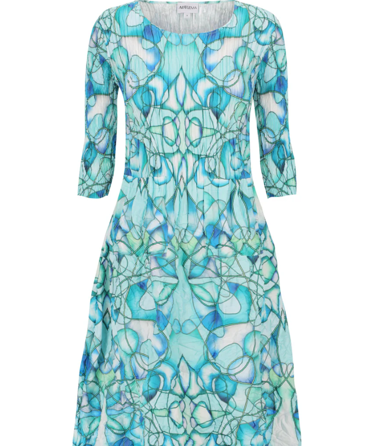 3/4 Sleeve Smash Pocket Dress (544)