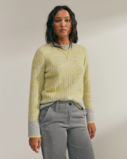 Fancy Knit Round Neck Sweater (125965)
