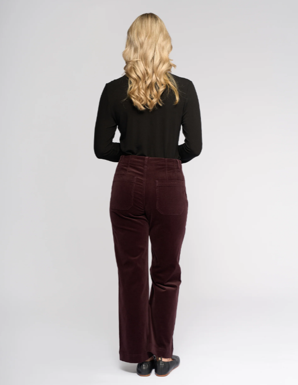 Straight Leg Ankle Cord Pant (5995AM)