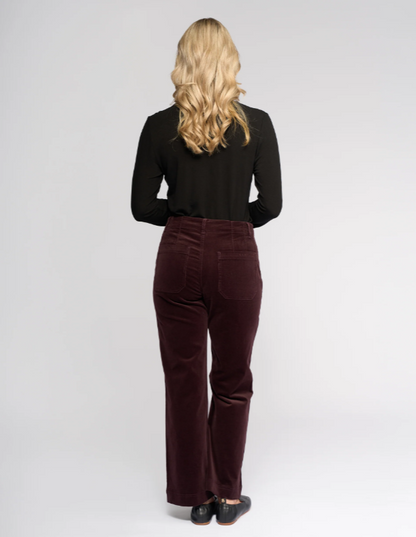 Straight Leg Ankle Cord Pant (5995AM)