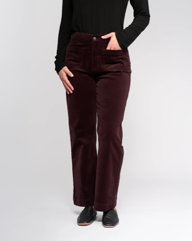 Straight Leg Ankle Cord Pant (5995AM)