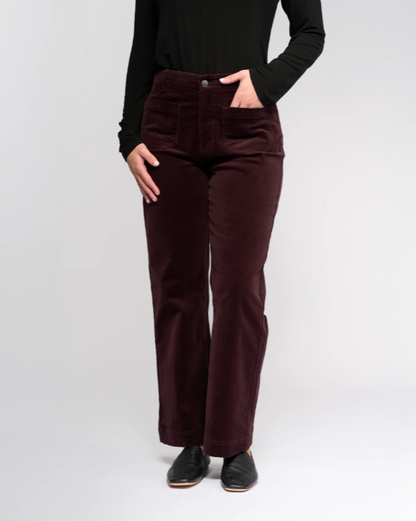 Straight Leg Ankle Cord Pant (5995AM)