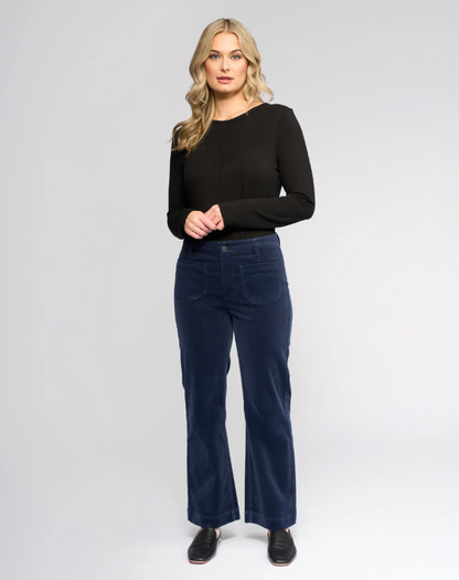 Straight Leg Ankle Cord Pant (5995AM)