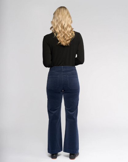 Straight Leg Ankle Cord Pant (5995AM)