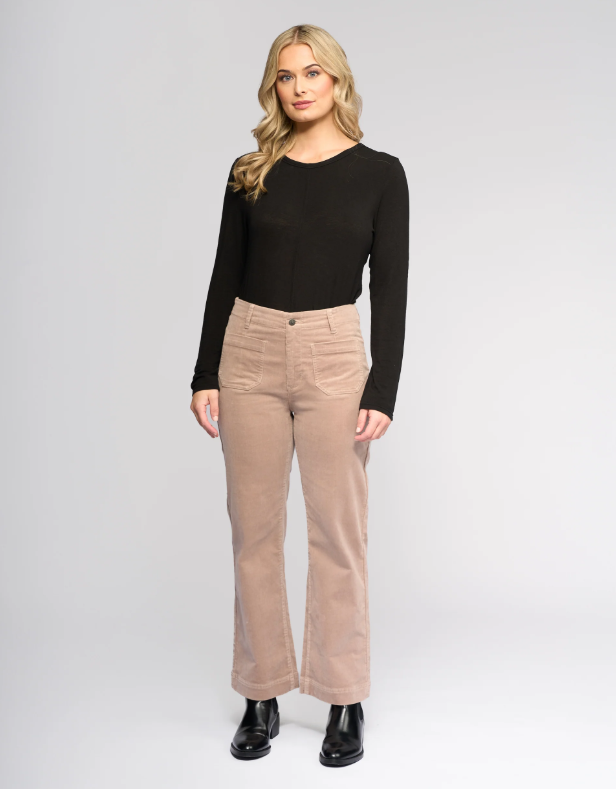 Straight Leg Ankle Cord Pant (5995AM)