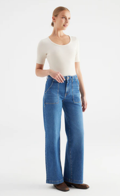 High Waist Wide Leg Jean (Lulu)