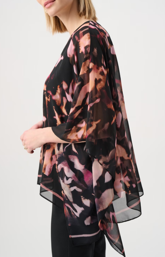 Chic Floral Kimono Pullover (263029)