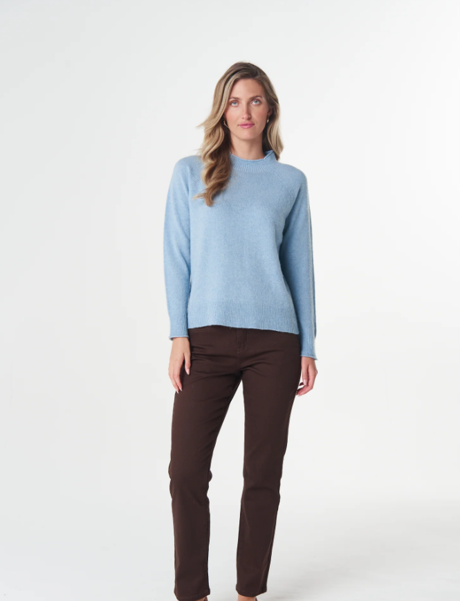 Funnel Neck Merino Jumper (8186)