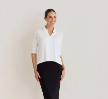 Khan Bamboo Collared Polo Top (23NB030)