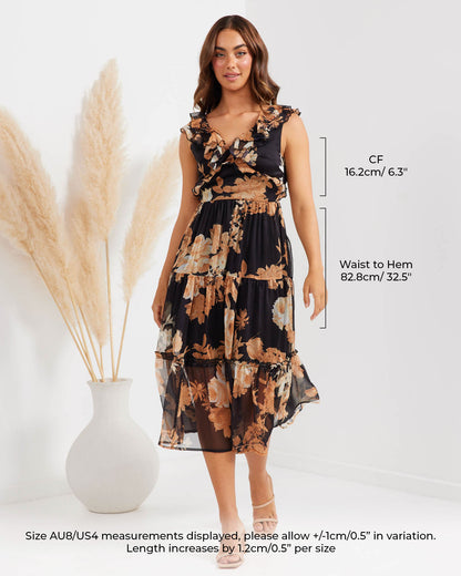 Carmela Dress (TS730-BLKF)