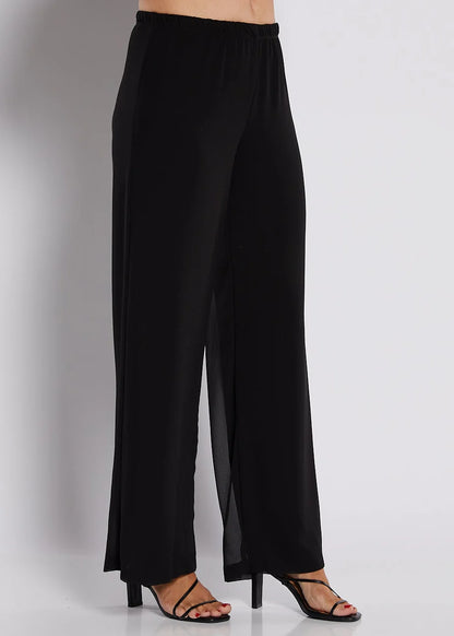 Chiffon Overlay Slinky Jersey Pants (Roma.W26)