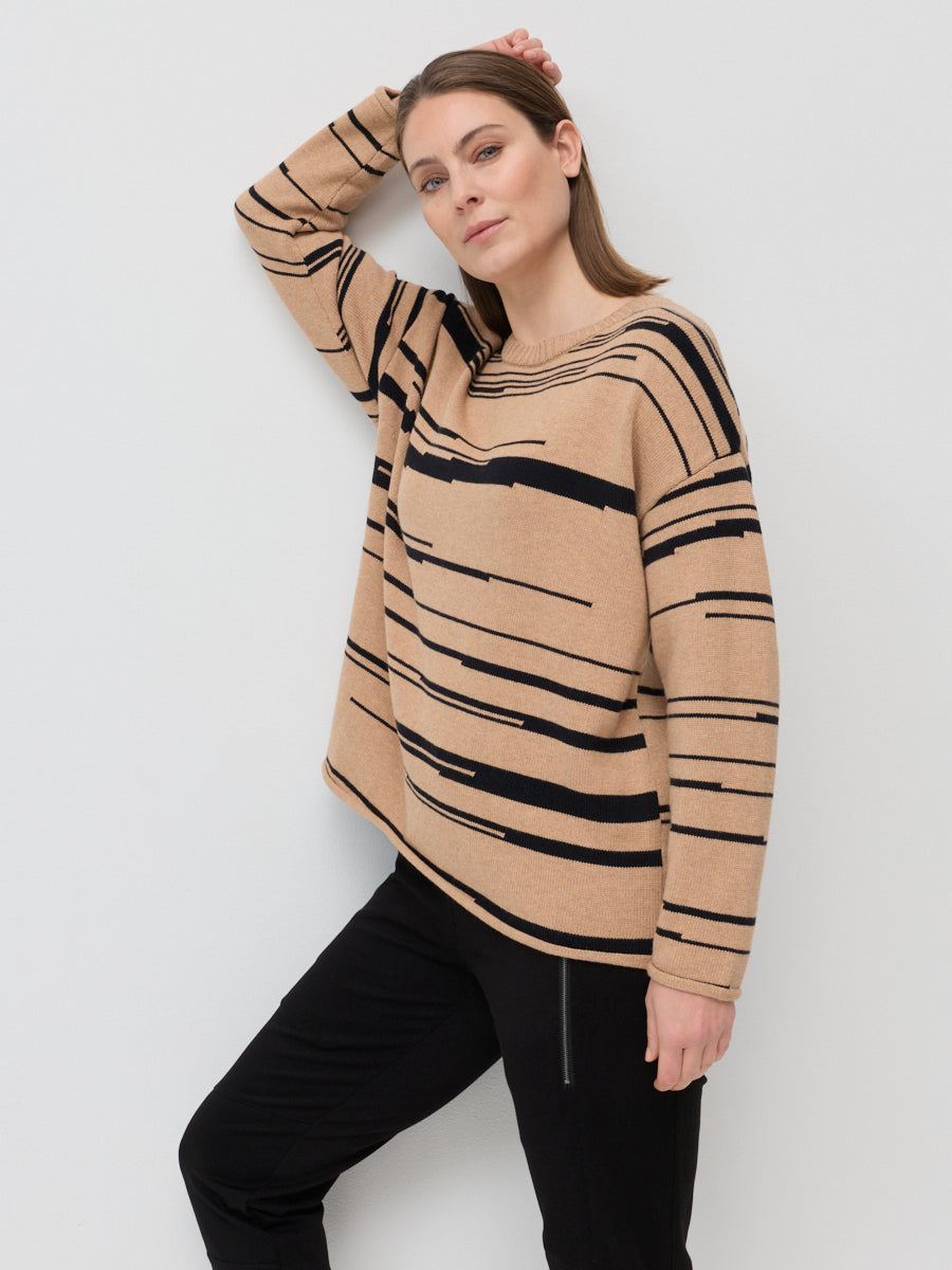 Jagged Stripe Knit (YTMP3653)