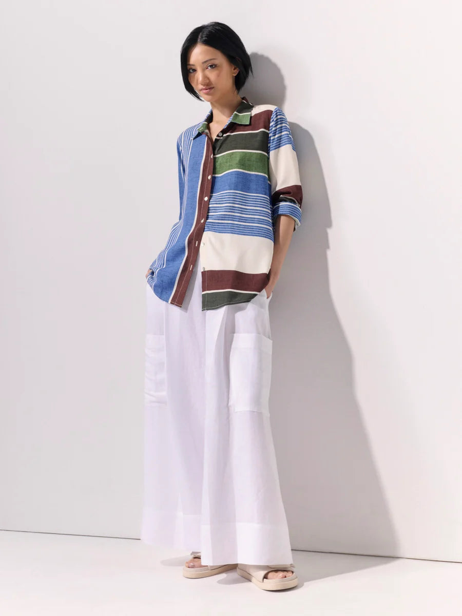Seascape Stripe Shirt (YTMP4754)