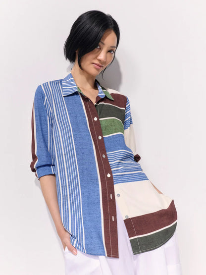 Seascape Stripe Shirt (YTMP4754)