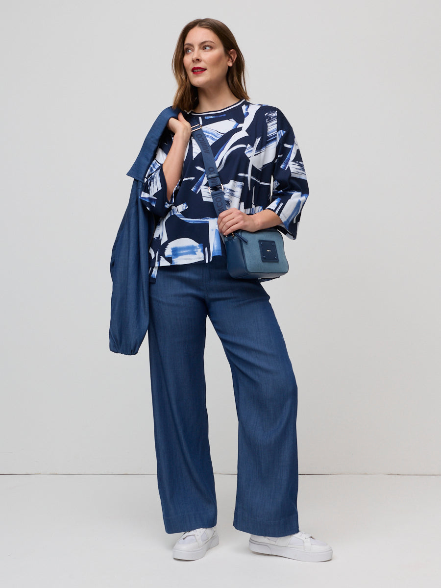 Off-Duty Denim Wide Leg Pant (YTMP8301)