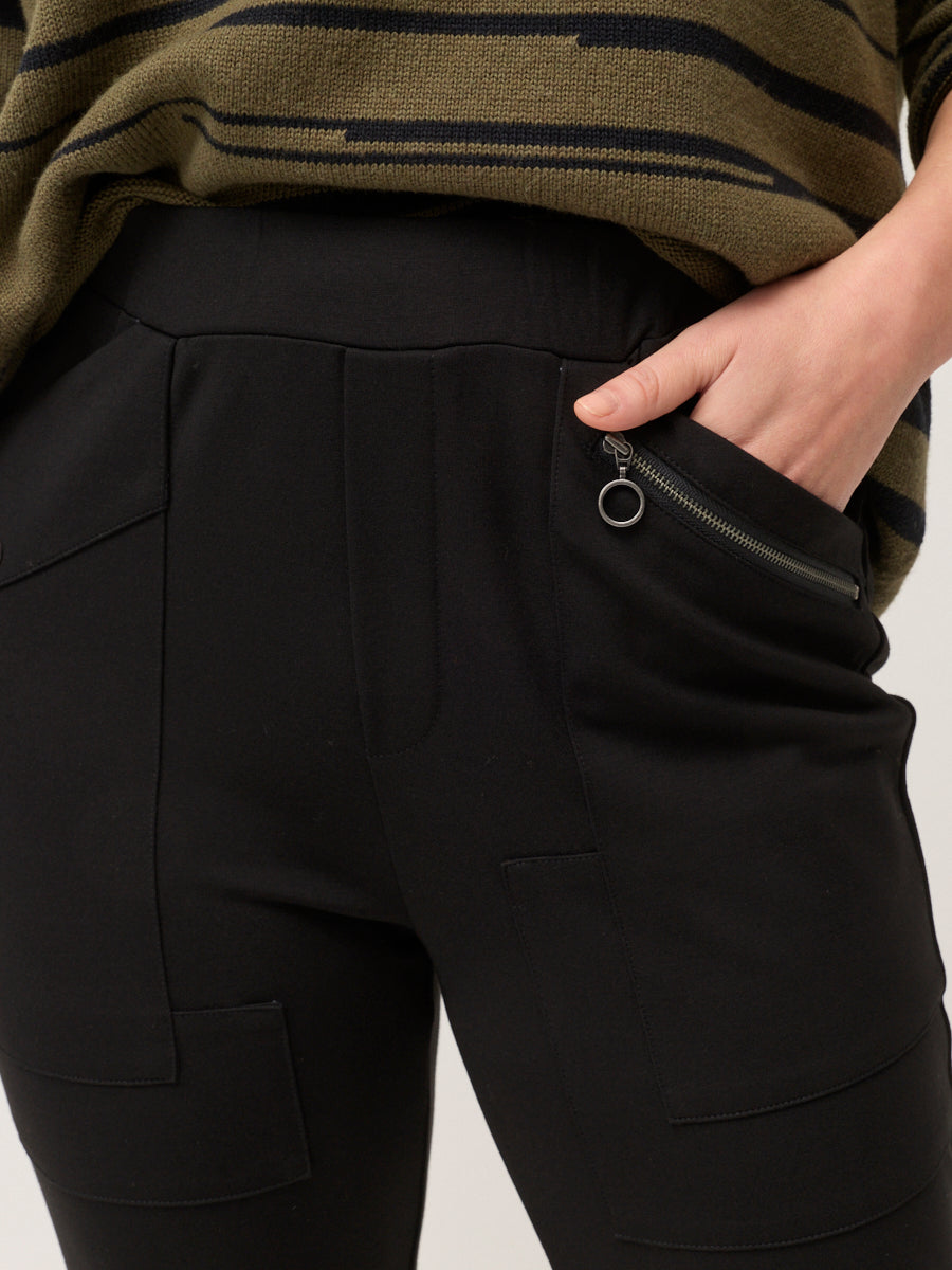 Panelled Pocket Ponte Jogger ( YTMP8302)