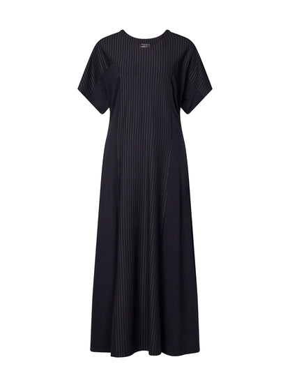 Pinstripe Ponte Midi Dress (YTMP9368)