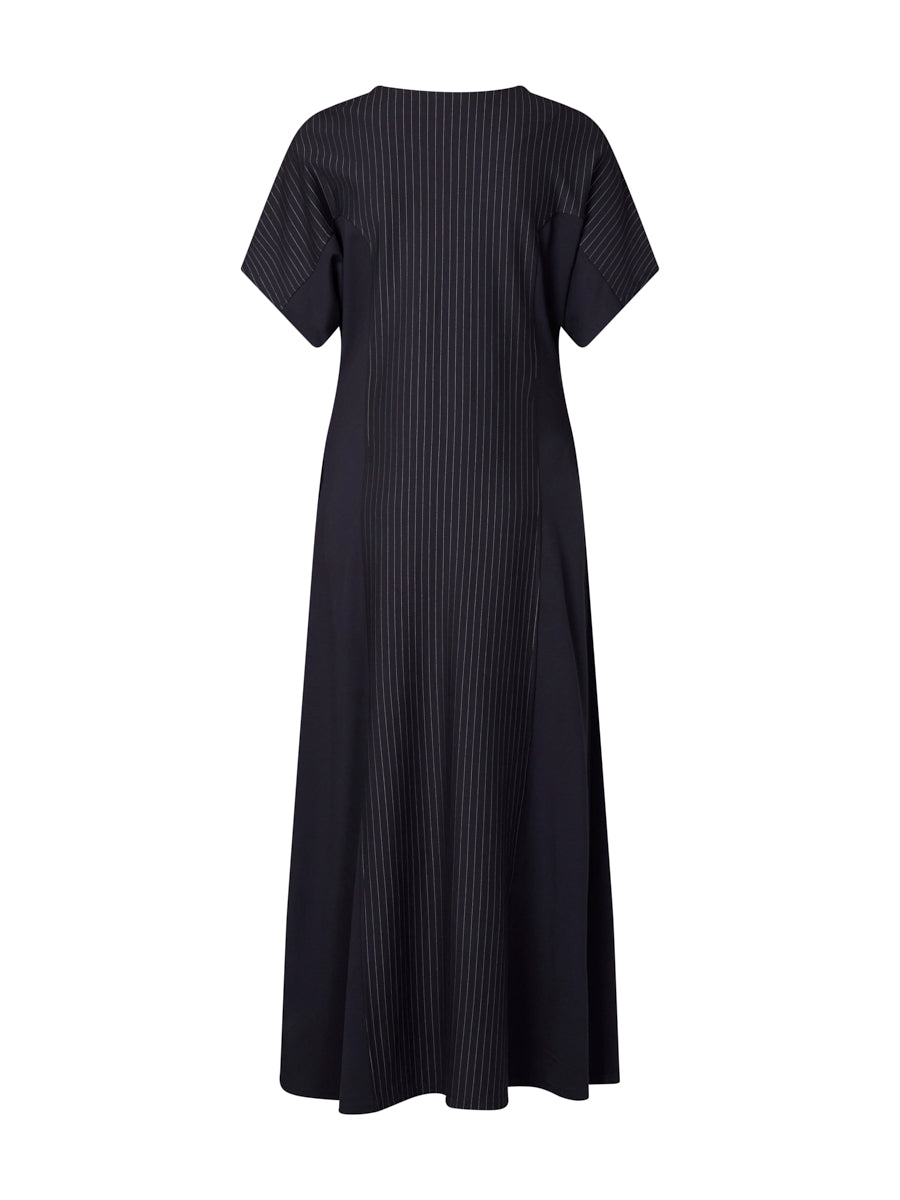 Pinstripe Ponte Midi Dress (YTMP9368)