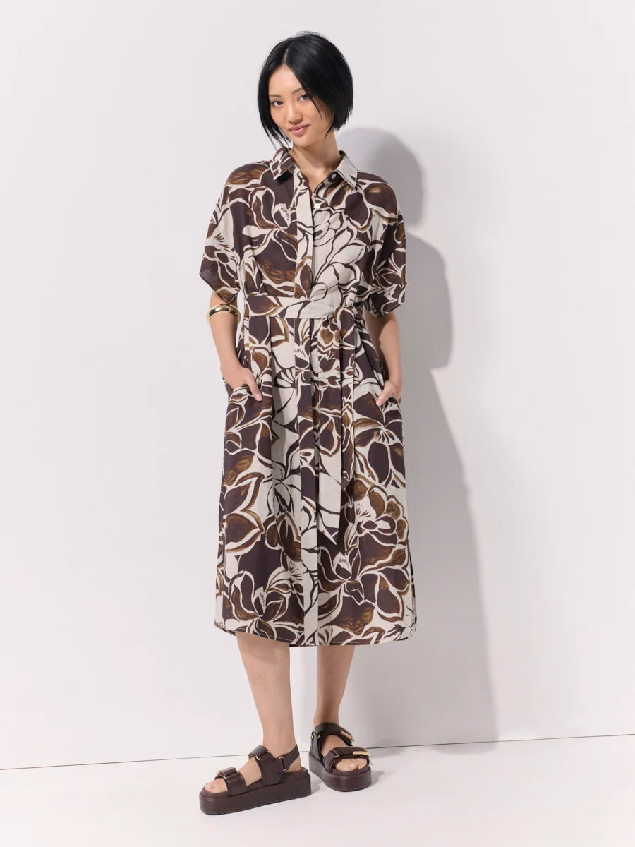 Floral Drift Shirtdress (YTMP9386)
