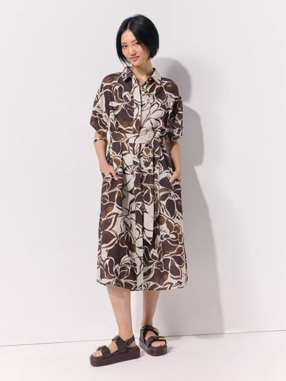 Floral Drift Shirtdress (YTMP9386)