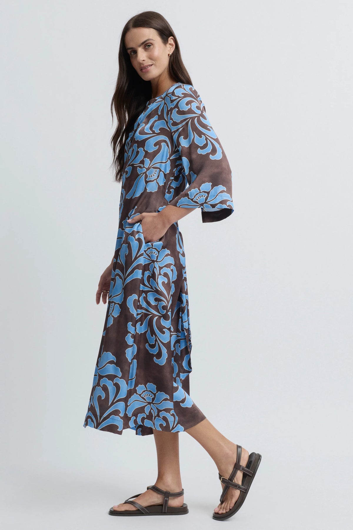 Elegance 3/4 Sleeve Dress (YTWN9683)
