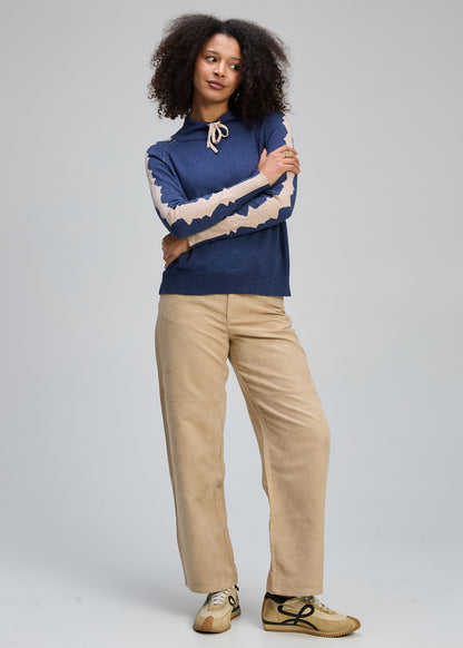 Graphic Neck Cord Jumper (ZP8136)