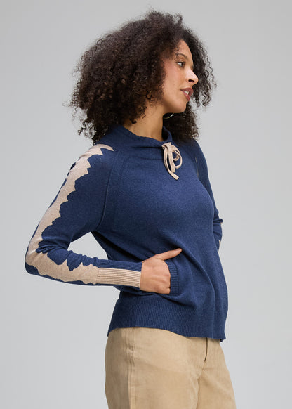 Graphic Neck Cord Jumper (ZP8136)