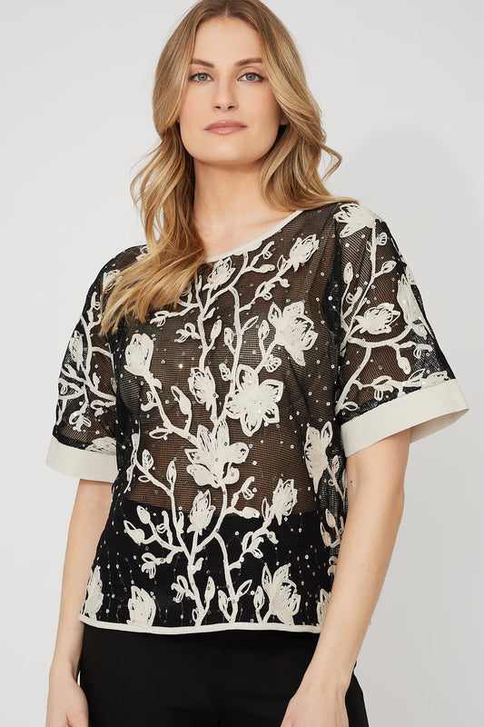 Floral Embroidered Top (266206)