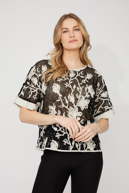 Floral Embroidered Top (266206)