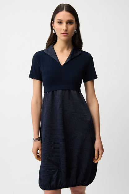 A-line Puff Sleeve Dress (261016)