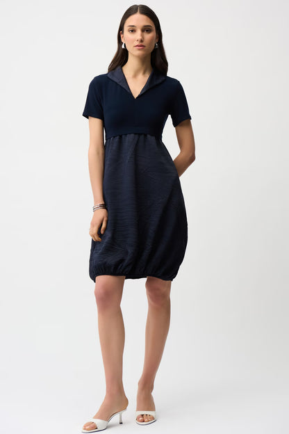 A-line Puff Sleeve Dress (261016)
