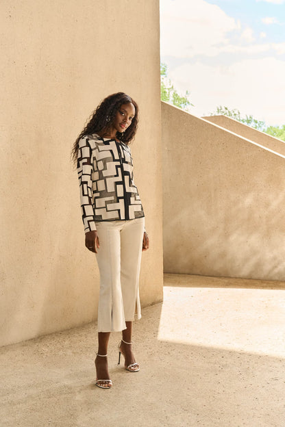 Wide-leg Cropped Trousers (251901)
