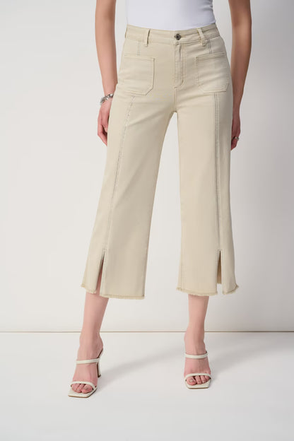 Wide-leg Cropped Trousers (251901)