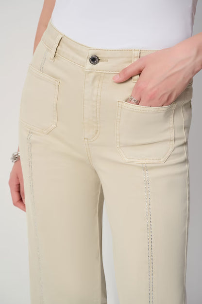 Wide-leg Cropped Trousers (251901)