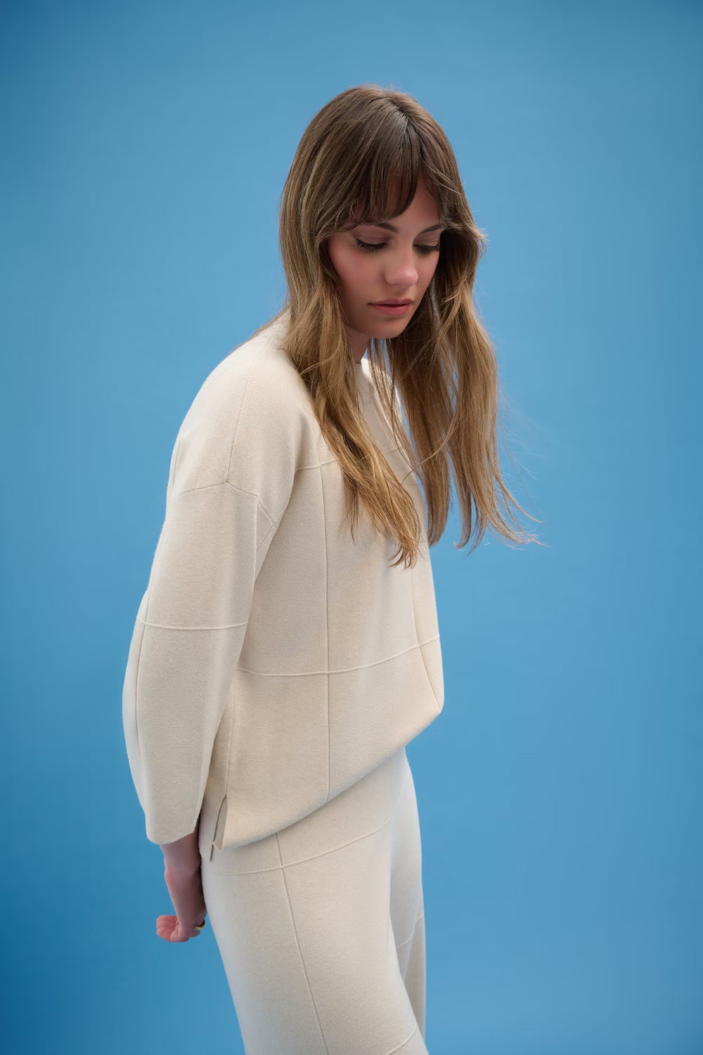 Straight Sweater With Mock Neck (261981)